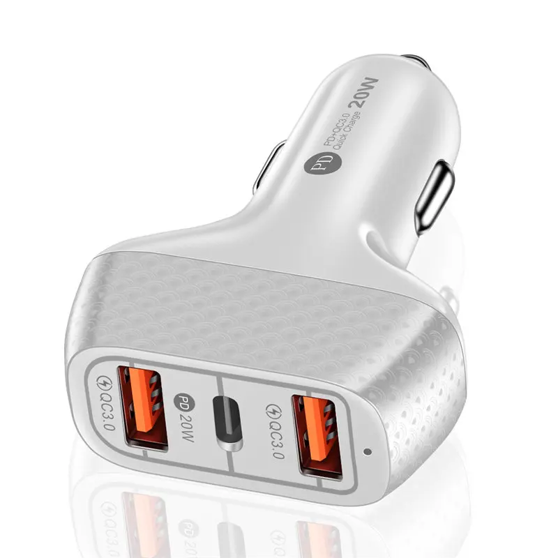 UKGO PD 20W Car Charger 2 USB Ports Type C Fast Charging Charger Mobile Phone Charger For iPhone 13 Pro Max Mini Samsung Xiaomi 65 watt fast charger Chargers