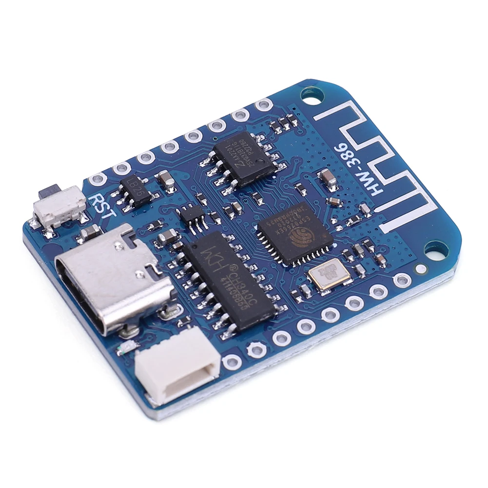 Arduino IDE 프로그래밍용 개발 보드, D1 Mini V4.0.0 사물 인터넷 보드, 3.3V 기반, ESP8266, USB C타입, 4MB