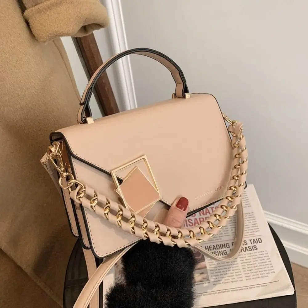 Squared Solid Color Handbag main image 1