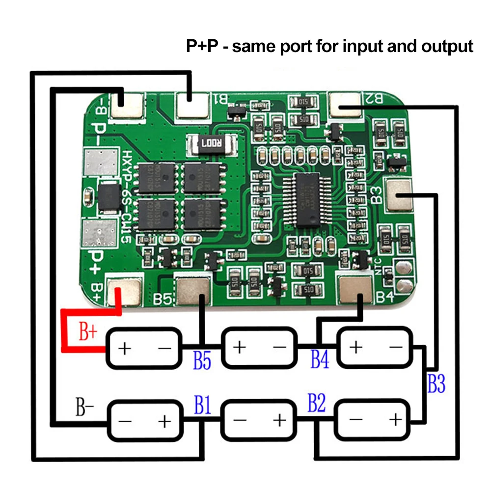 BMS Ƭ ͸ , 25V ũ ̹  24V  ǿ 뷱,  ͸ , Turmera , 6S 25.2V 20A