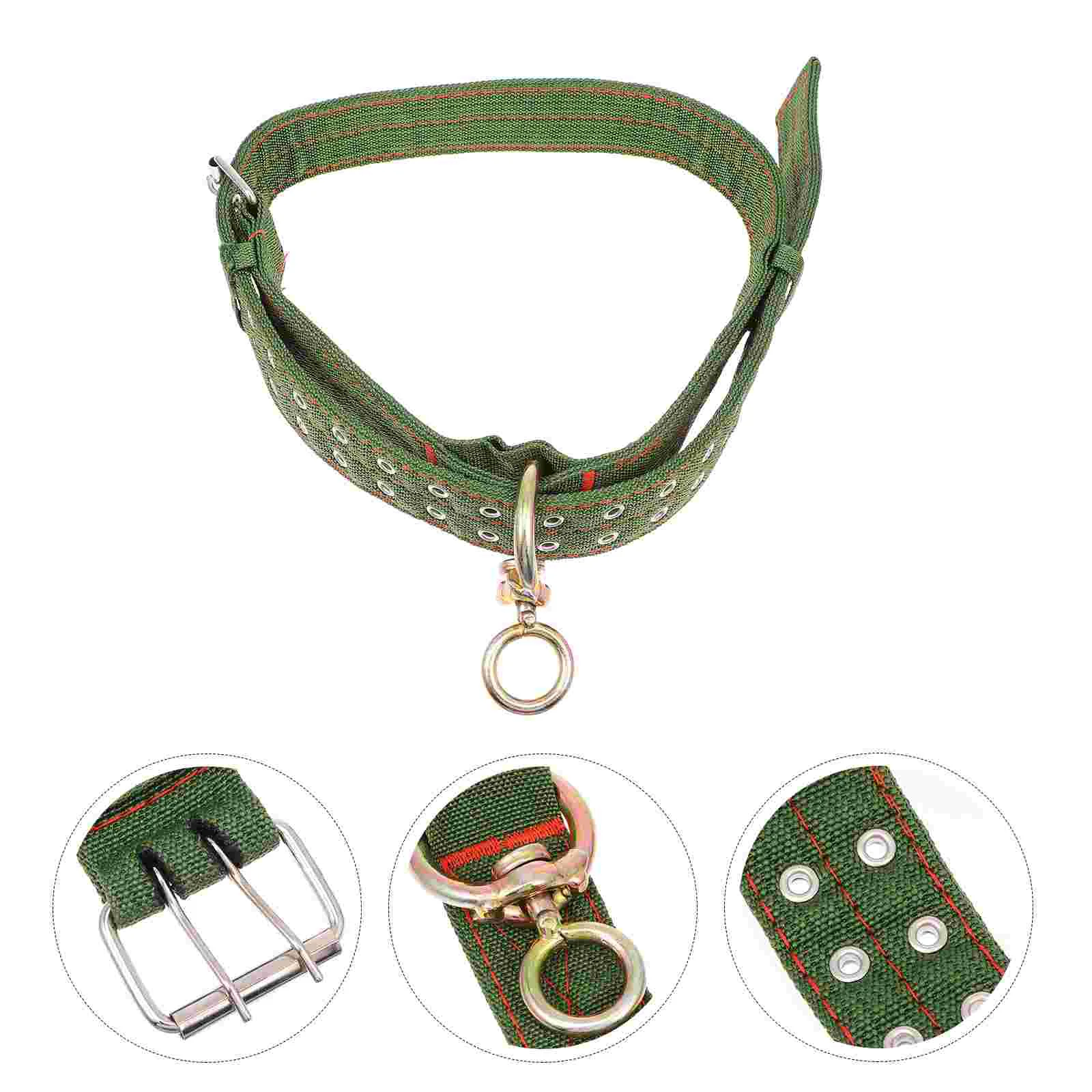 

Tie Cow Collar Livestock Supply Traction Band Necklace Hanging Cattle Feeding Adjustable Hauling Cable Canvas