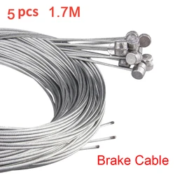 Set of 5/10 Bicycle Brake and Shifter Cables - 2M Inner Wire for Speed and Gear Management (5-Brake Cable-1.7M)