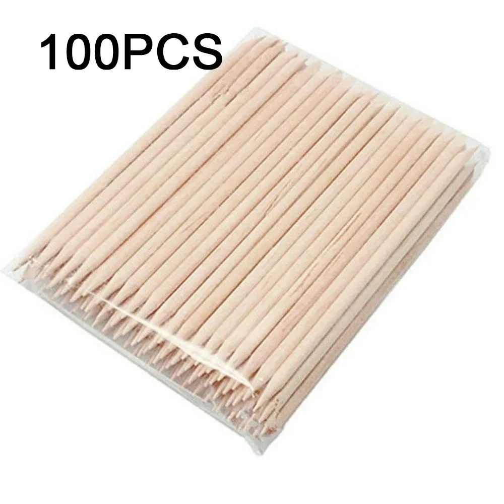 Orange Wood Sticks for Nails 500Pcs Double Sided Cuticle Pusher Remover Nail Art Manicure Pedicure Tool for Manicure Pedicu manicure tools