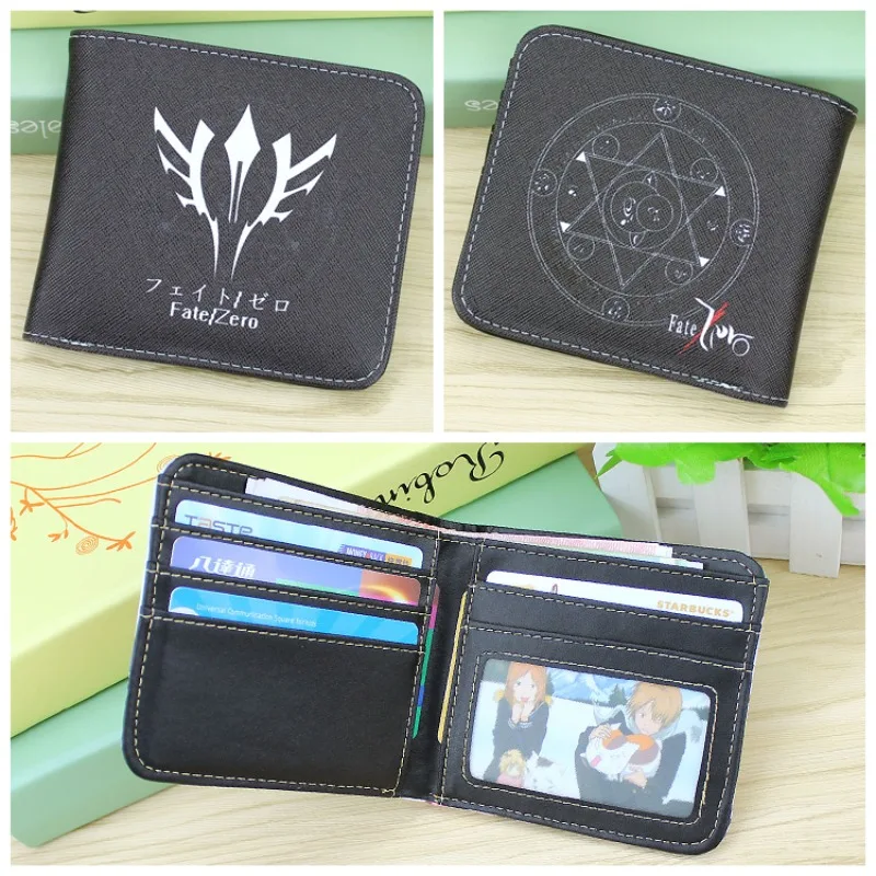 Anime Fate Stay Night Men's Short Wallets Fate Zero Saber
