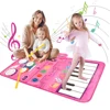 2 In 1 Piano Mat for Kids Piano Keyboard & Jazz Drum Music Touch Play Carpet Baby Toddlers Music Instrument Education Toys Gift 1