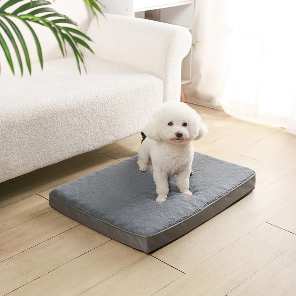 Dog Bed Mat with Zipper Remolvable Pet Mattress for Dog Sleeping Mat Washable Mattress Pet Pad Cushion for Small Medium