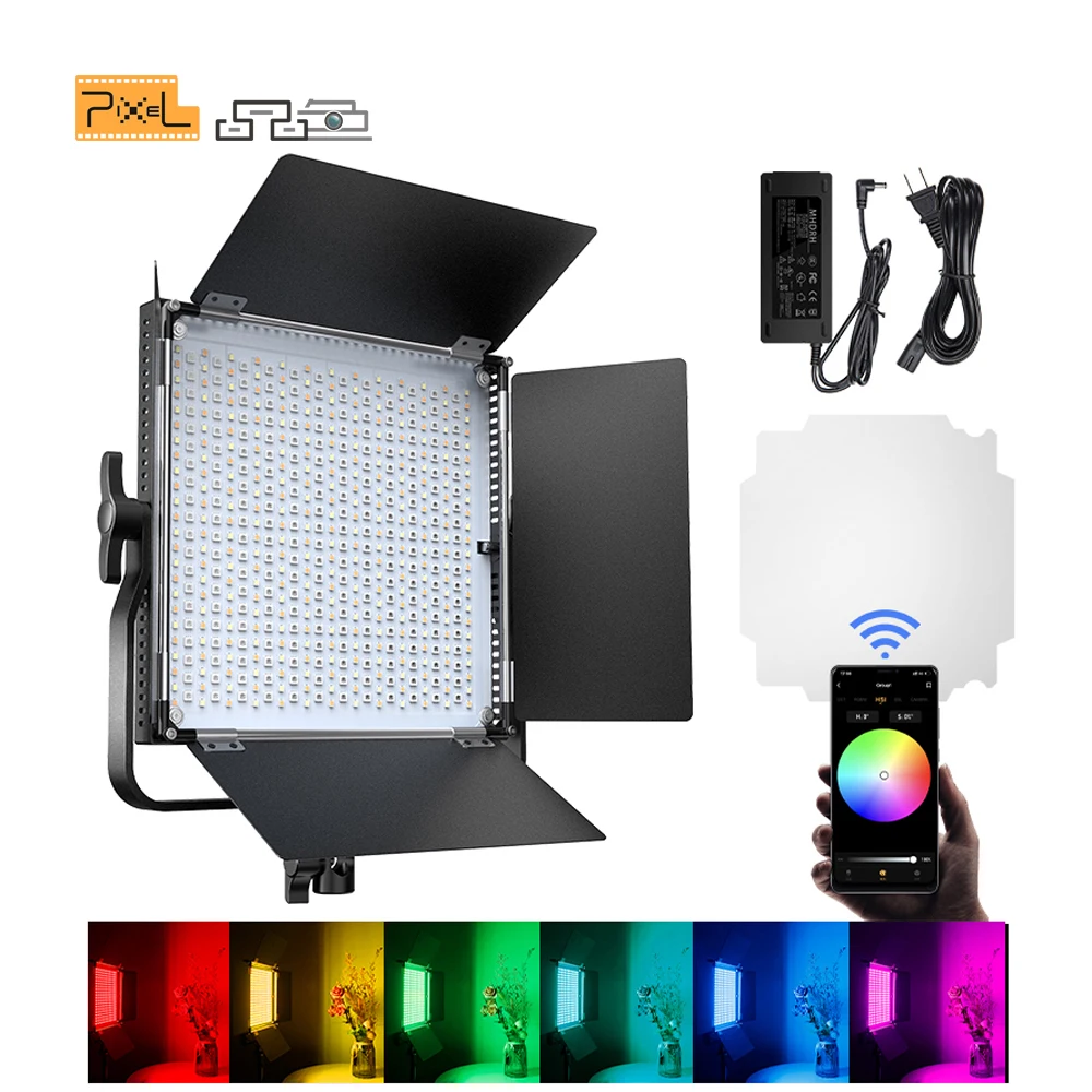 

Pixel K80 RGB LED Photo Studio Light Bluetooth APP Control Lighting Camera Light For Live Video YouTuBe Tiktok
