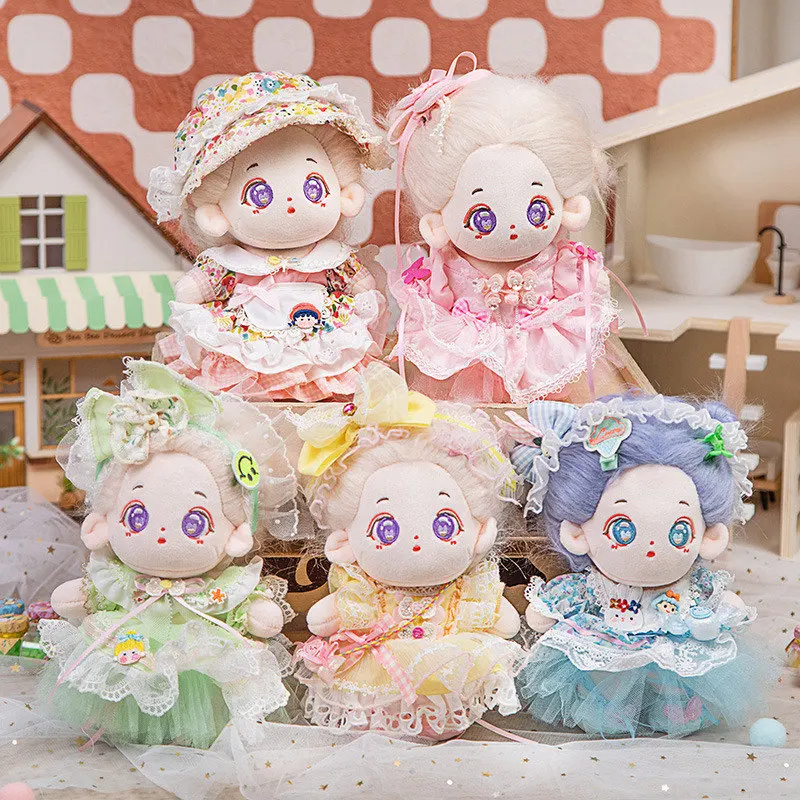 20cm IDol Doll Anime Plush Cotton Dolls with Clothes Kawaii Stuffed Star Figure Doll Toy Plushies Toys Fans Collection Gifts