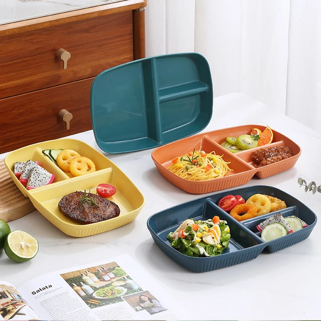 Divided Dish Diet Reusable Dinner Plate