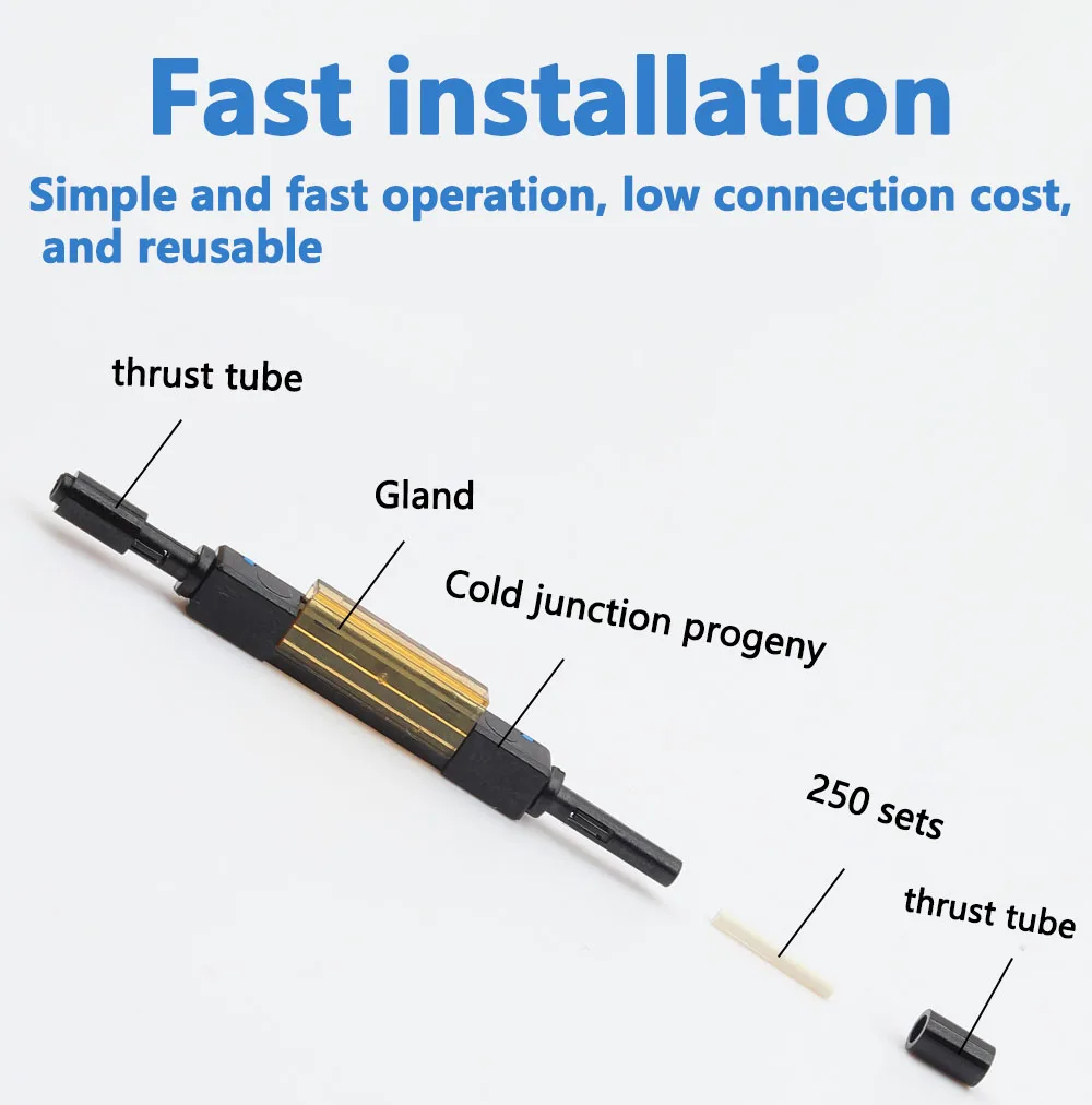 L925B Optical Fiber Mechanical Splice Single 5pcs Fiber Optic Fast Connector Fiber Mechanical Splice For Drop Cable