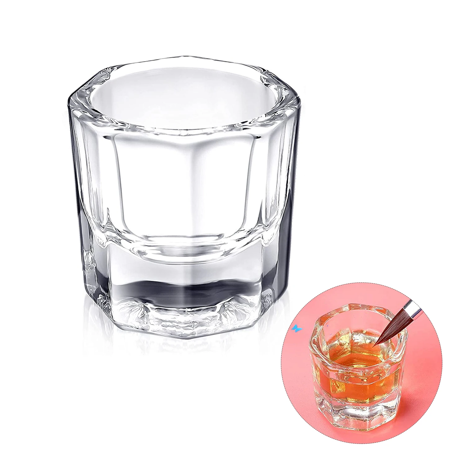 1PC Nail Dappen Dishes Acrylic Nail Monomer Liquid Dishes Glass Cups Powder Dappen Polish Crystal Bowls nail powder manicure tools nail acrylic liquid acrylic nail powder nail tools
