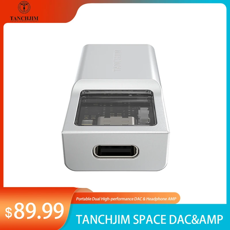 

Портативный мини-декодер Tanchjim Space, USB C DAC AMP, Hi-Fi наушники, двойной декодер CS43131 с выходами 3,5 мм и 4,4 мм