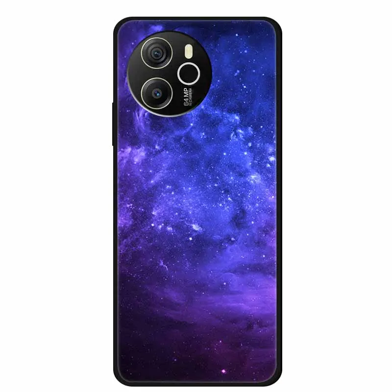 Black Silicone Soft Shockproof Phone Case with Back Cover and Storage Bag