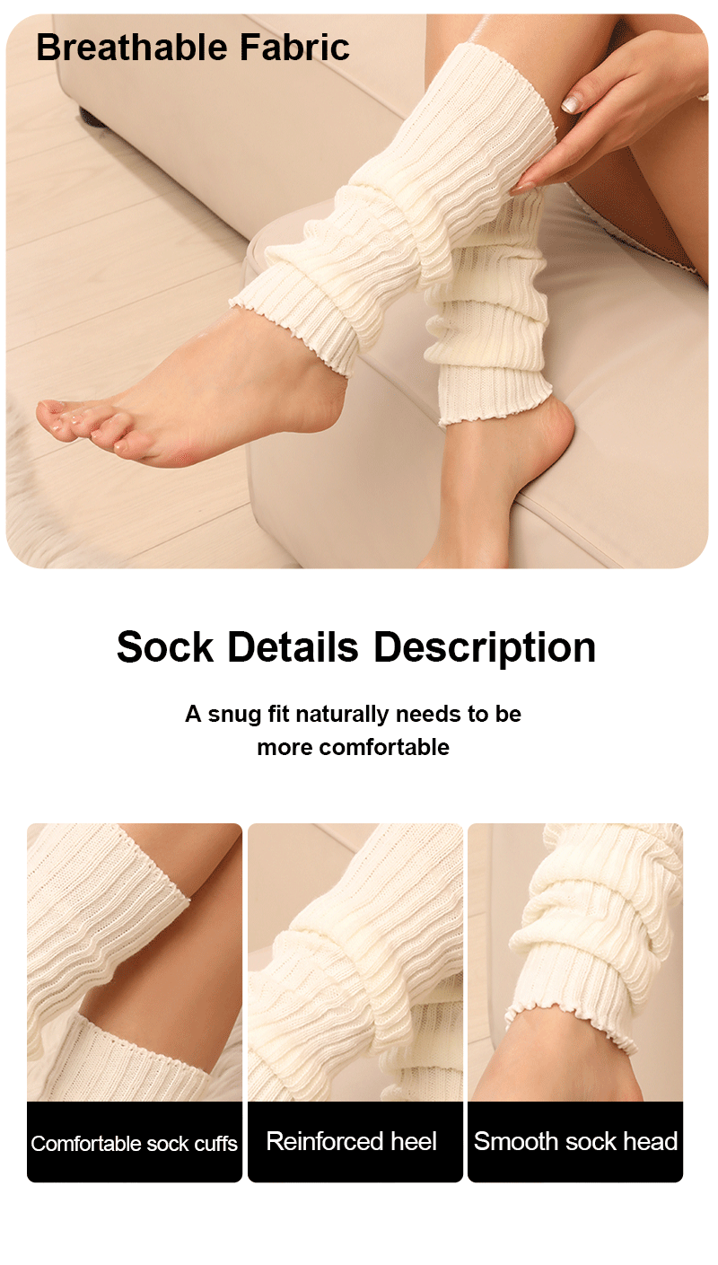 Description Picture 3 of item1 Pair High-quality Foot Warmers JK Uniform Bubble Socks Fashion Korean Lolita Girl Loose Socks Women's Versatile Elephant Socks