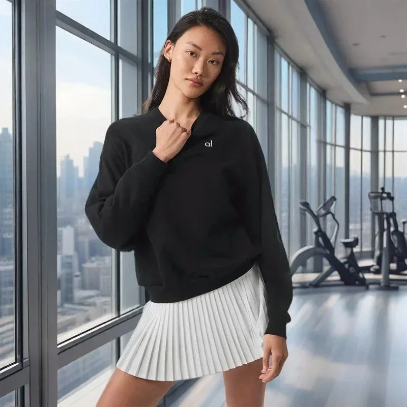 AL اليوغا الأعلى Accolade طاقم الرقبة البلوز مريحة...