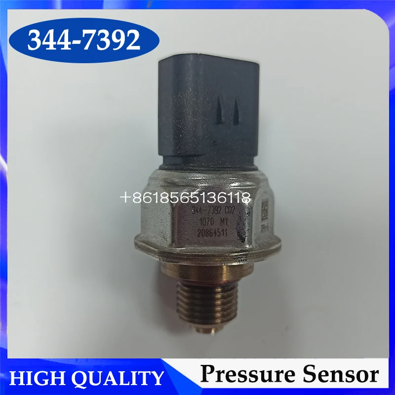 

High Quality Common Rail Oil Pressure Sensor 3447392 344-7392 for Caterpillar Excavator 320E 336E