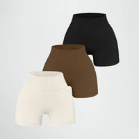 Seamless Gym Sexy Shorts Woman Summer Sport Fitness Shorts Thread Striped Skinny Activewear Running Compression Shorts 1