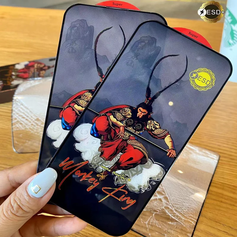 10pcs For IPHONE 17 air 16E 16 15 14 13 12 11 Pro Max XS MAX XR Plus Mini  Money king HD Tempered Glass Screen Protector
