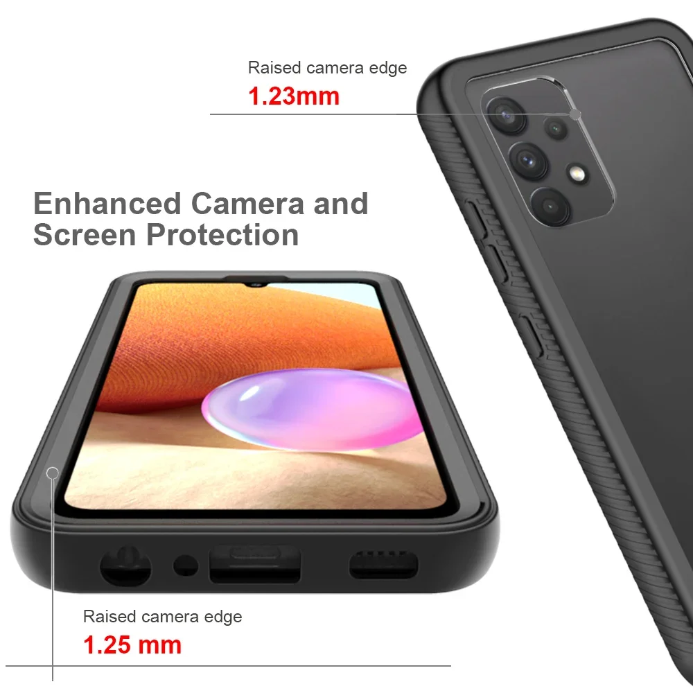 Hybrid Rugged Shockproof Case with TPU Plastic Back Cover