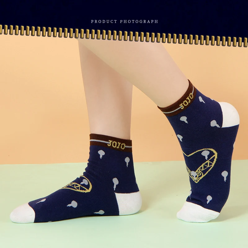 Warm Socks Brdwn Golden Wind Giorno Giovanna Bruno Bucciarati Kira Yoshikage Short warm socks