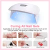 Mini 6W UV LED Lamp 2 Timer Setting USB Foldable Nail Dryer for Gel Polish Polygel Manicure 2