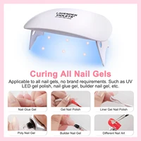 Mini 6W UV LED Lamp 2 Timer Setting USB Foldable Nail Dryer for Gel Polish Polygel Manicure 2