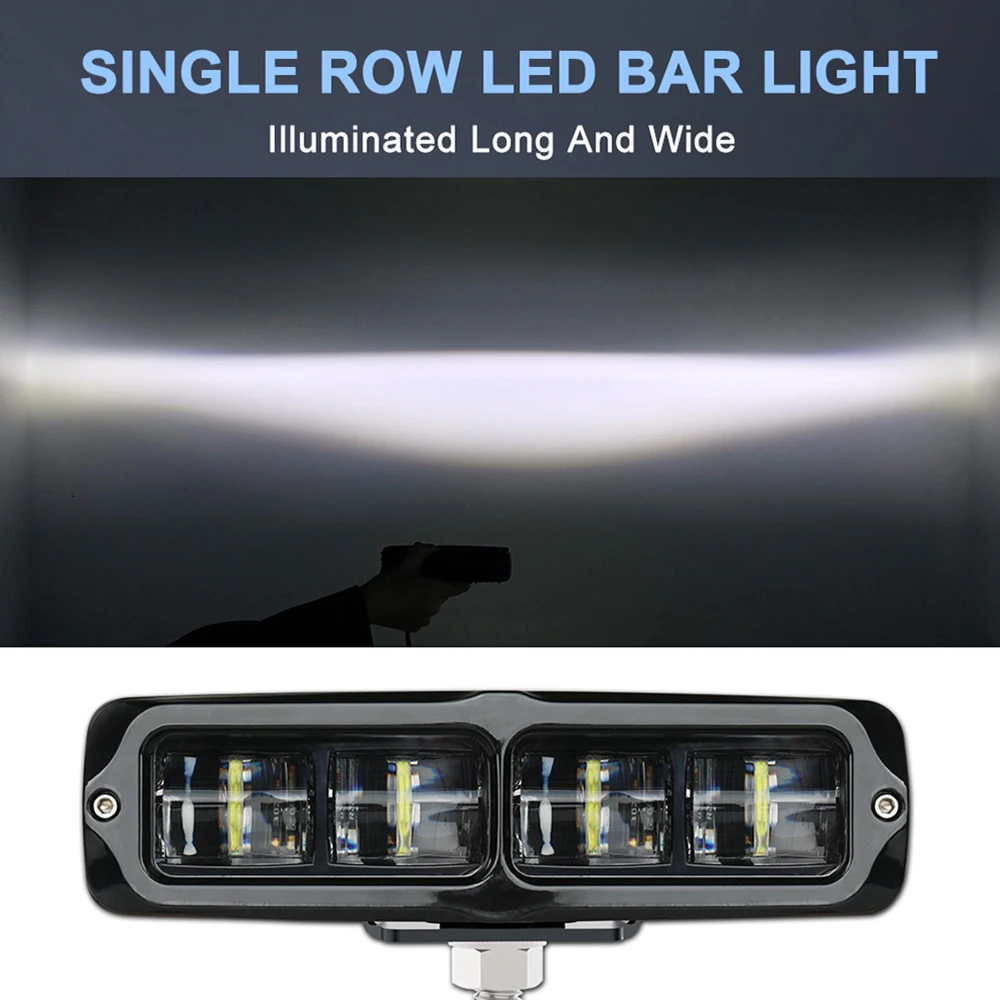 Führte Arbeit Licht 6d lichtbalken Spot Led Bar für Auto 4x4 zubehör off-road Lkw Anhänger Traktor Fahren lauf Nebel Lichter – Detail 1