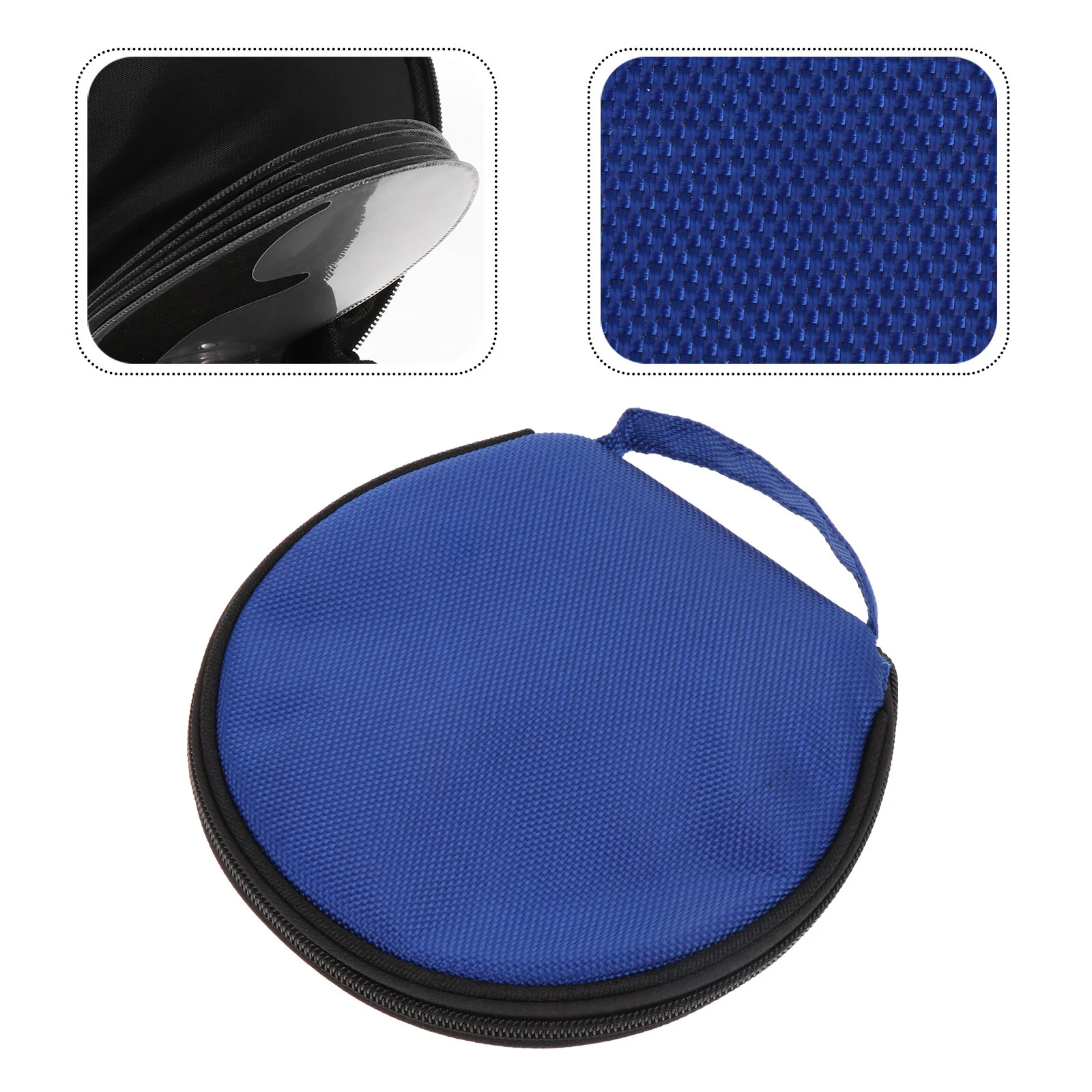 

Вместительная сумка для компакт-дисков, компактная круглая сумка для хранения Dvd, чехол из ткани Оксфорд, дорожные кошельки на молнии