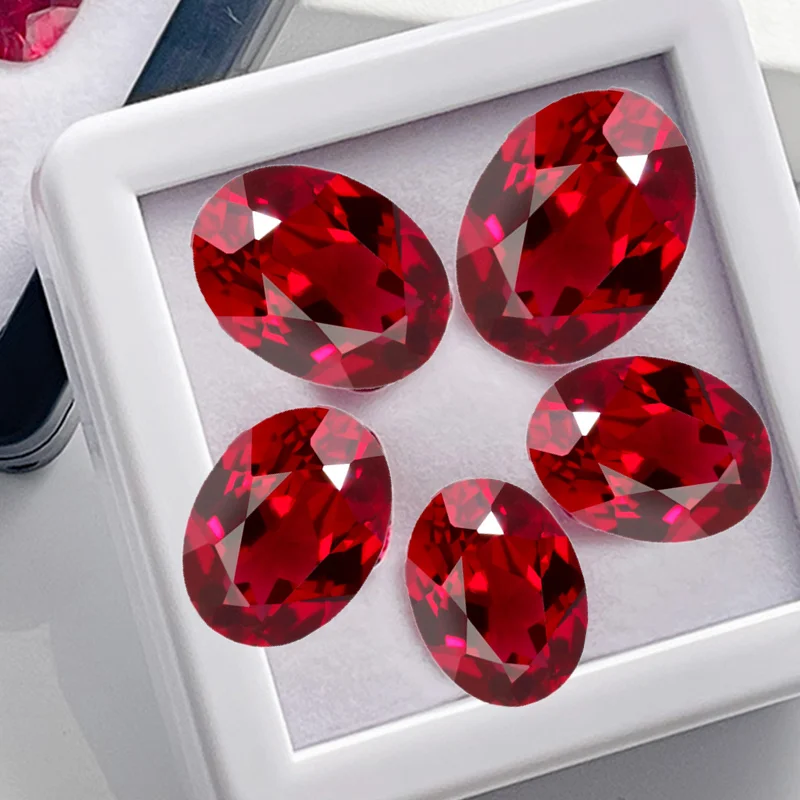 Loser Rubinstein, natürlicher Schnitt, 13 x 18 mm, 16,0 ct, ovaler, facettierter VVS-Edelstein für DIY-Schmuckmaterialien, Sammel-Edelstein – Detail 6