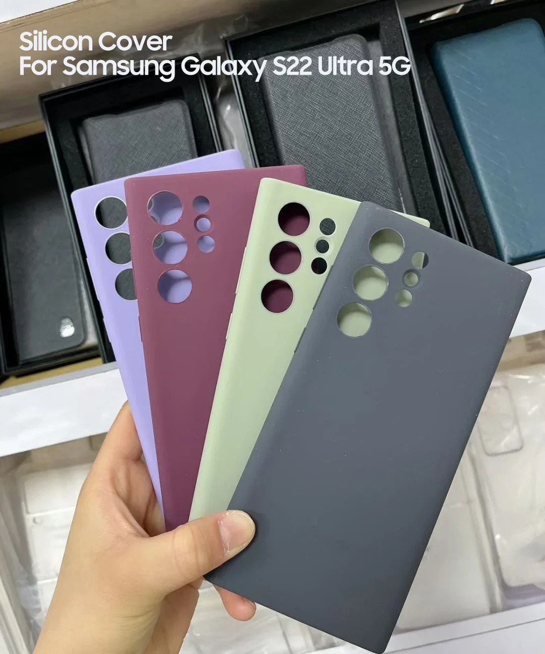 

Silicone Cover Case For Samsung GALAXY S22 Ultra S22 Ultra 5G Soft Shockproof Shell Phone Case Cover