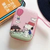 Snoopy Cartoon Cosmetic Organizer Travel Jewelry Zipper Case Boxes Earrings Necklace Ring Portable Waterproof Storage Box Gift 5