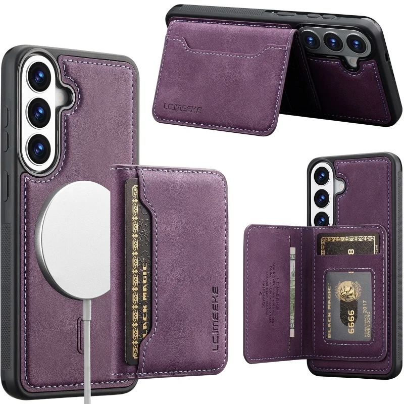 Versatile 2-in-1 Magnetic Leather Wallet Card Phone Case Cover