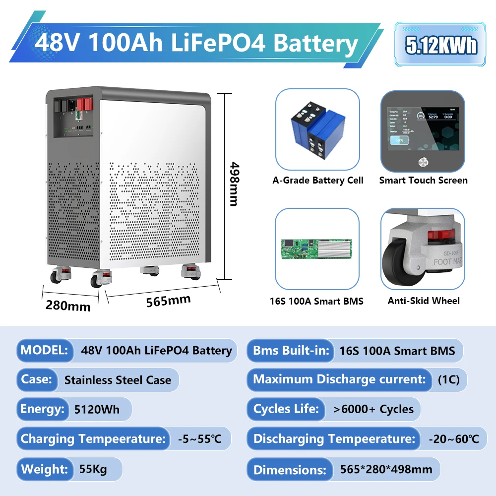 48V 100Ah 5Kwh