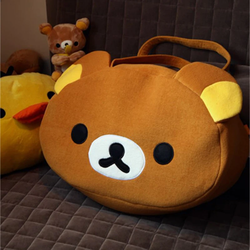 Women Handbags Brown Bear Shoulder Bag For Women Fashion Plush Satchel Tote Handbag Women