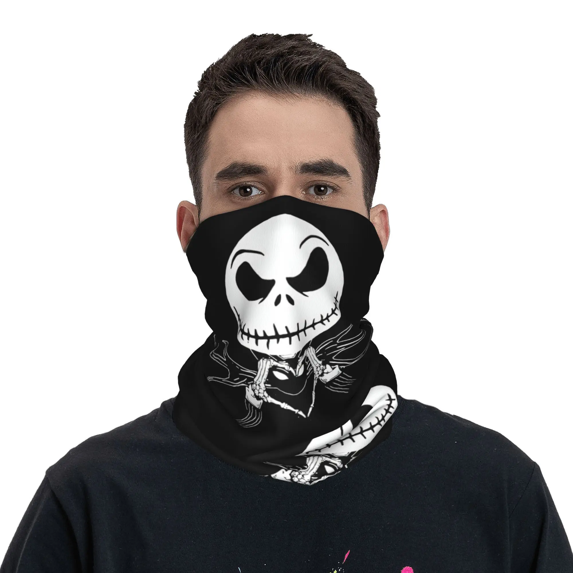 Nightmare Before Christmas Bandana Neck Gaiter UV Protection Face Scarf