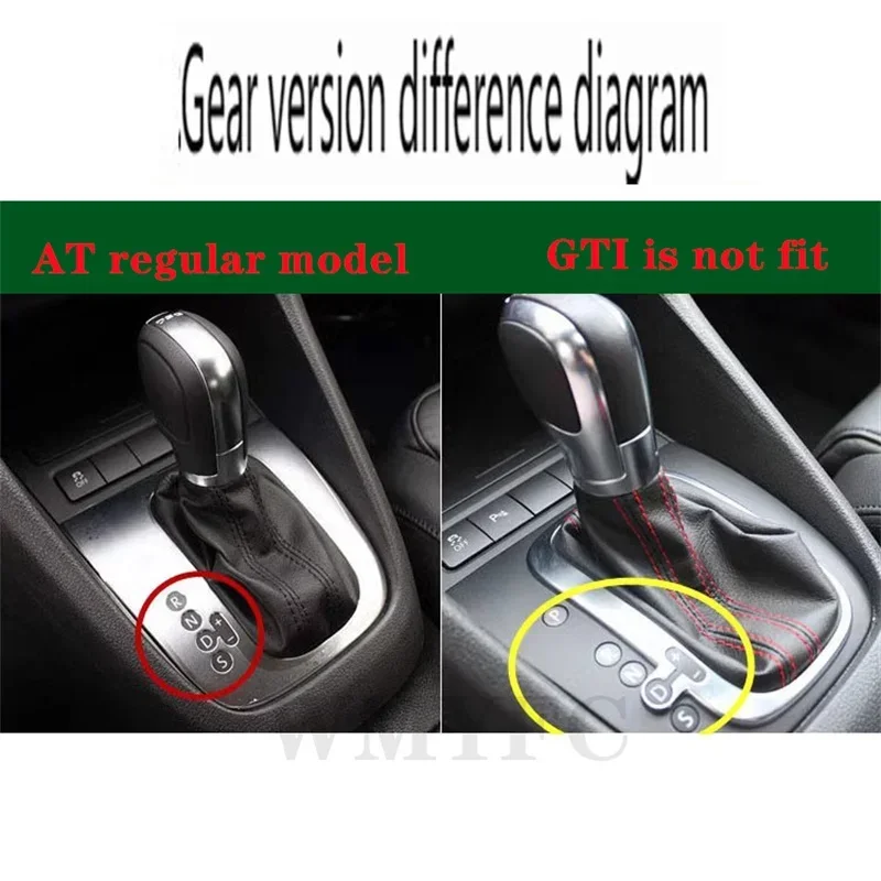 For Volkswagen VW Golf 6 GTI R MK6 2009-2013 Car Gear Shift Panel Frame Cover Trim Car Interior Accessories Sticker