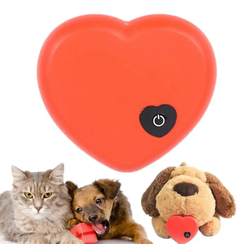 

Soothing Pet Dog Heartbeat Pet Toys Puppy Behavioral Training Aid Heartbeat Toy For Smart Dogs Cats Separation Anxiety Toy