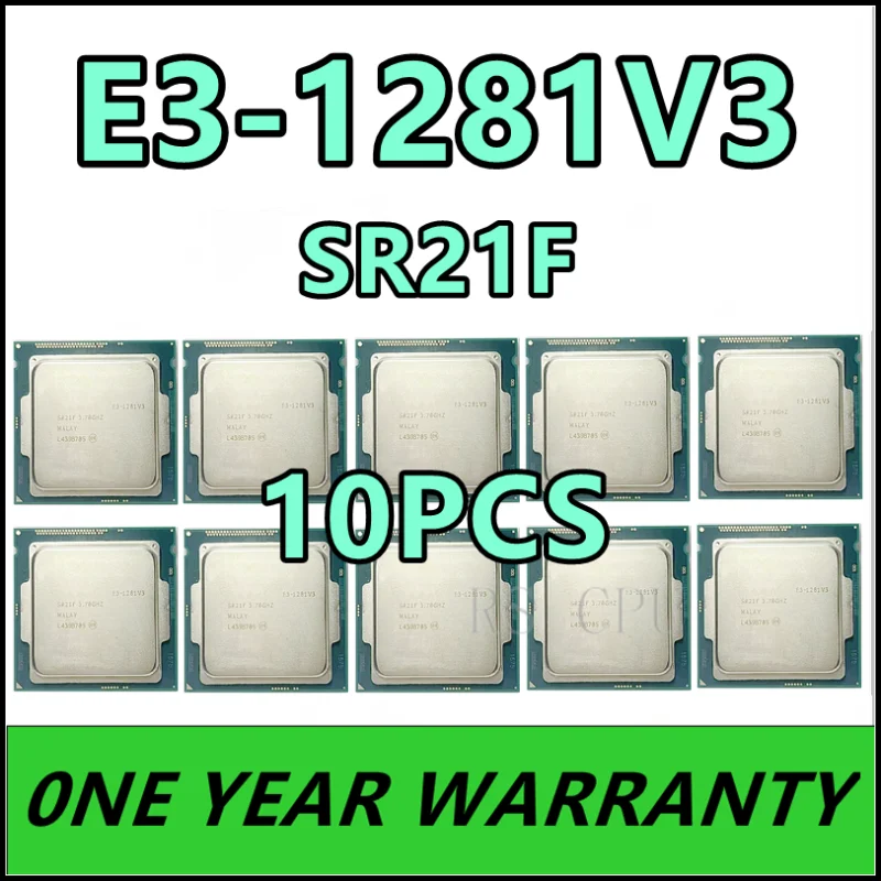 

10pcs E3-1281v3 E3 1281v3 E3 1281 V3 SR21F 3.7 GHz Quad-Core 8 Thread Prosesor CPU L2 = 1M L3 = 8M 82W LGA 1150 E3-1281 V3