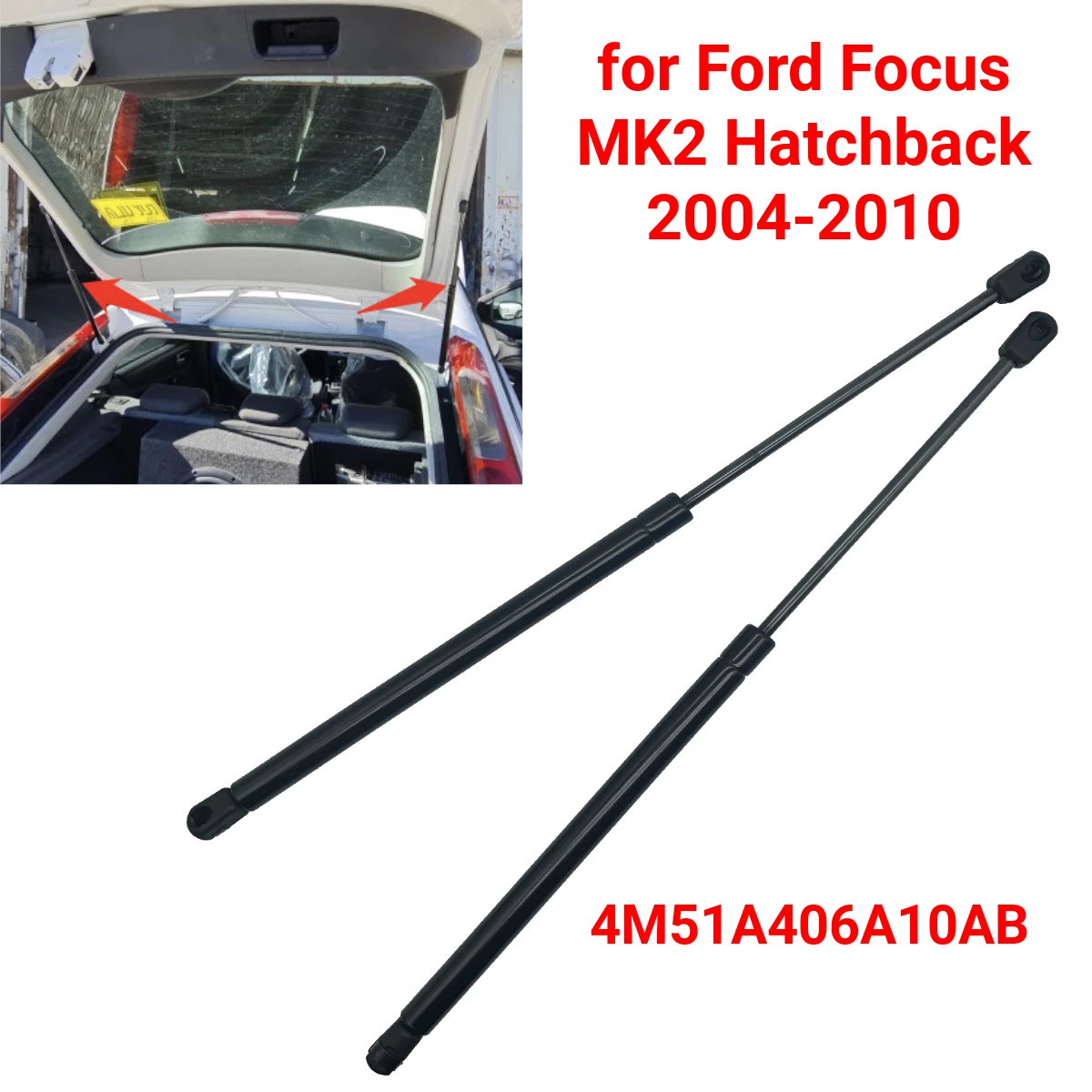 2x Gasfeder Heckklappe Dämpfer Kofferraum Für Ford Focus 2 Kombi 2004-2010