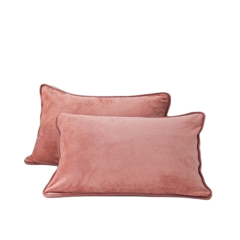 Thicken Soft Flannel Pillow Case Winter Warm Pillowcases Cushion Cover For Adult Children Home Decorative Throw Pillows 1/2 pcs 6