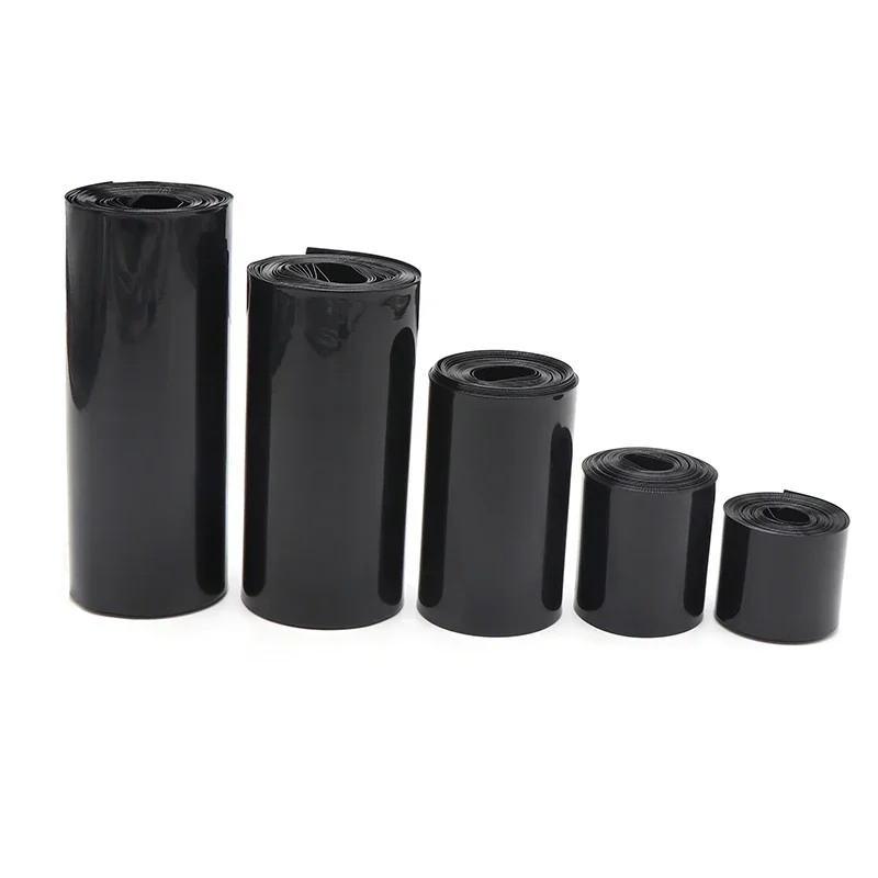 1/3/5M 18650 Lip Battery PVC Heat Shrink Tube Pack Width 7mm~ 180mm Dia 5 - 115mm Insulated Film Wrap lithium Case Cable Sleeve