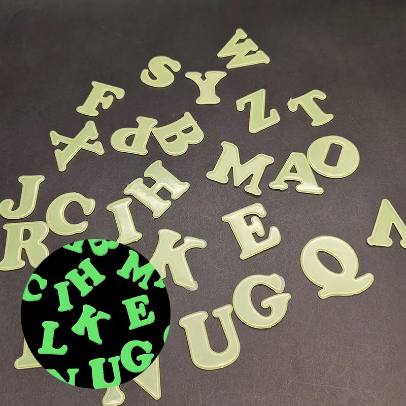 Luminous Wall Sticker Alphabet and Figure Elements Room Decoration Fluorescent Sticker