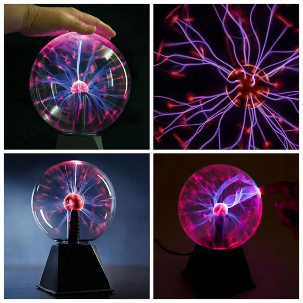 Nebula Plasma Ball Funny Science Globe Table Sphere Glowing Lamp Glitter Lighting USB Powered for Bedroom Party Decoration Prop 6