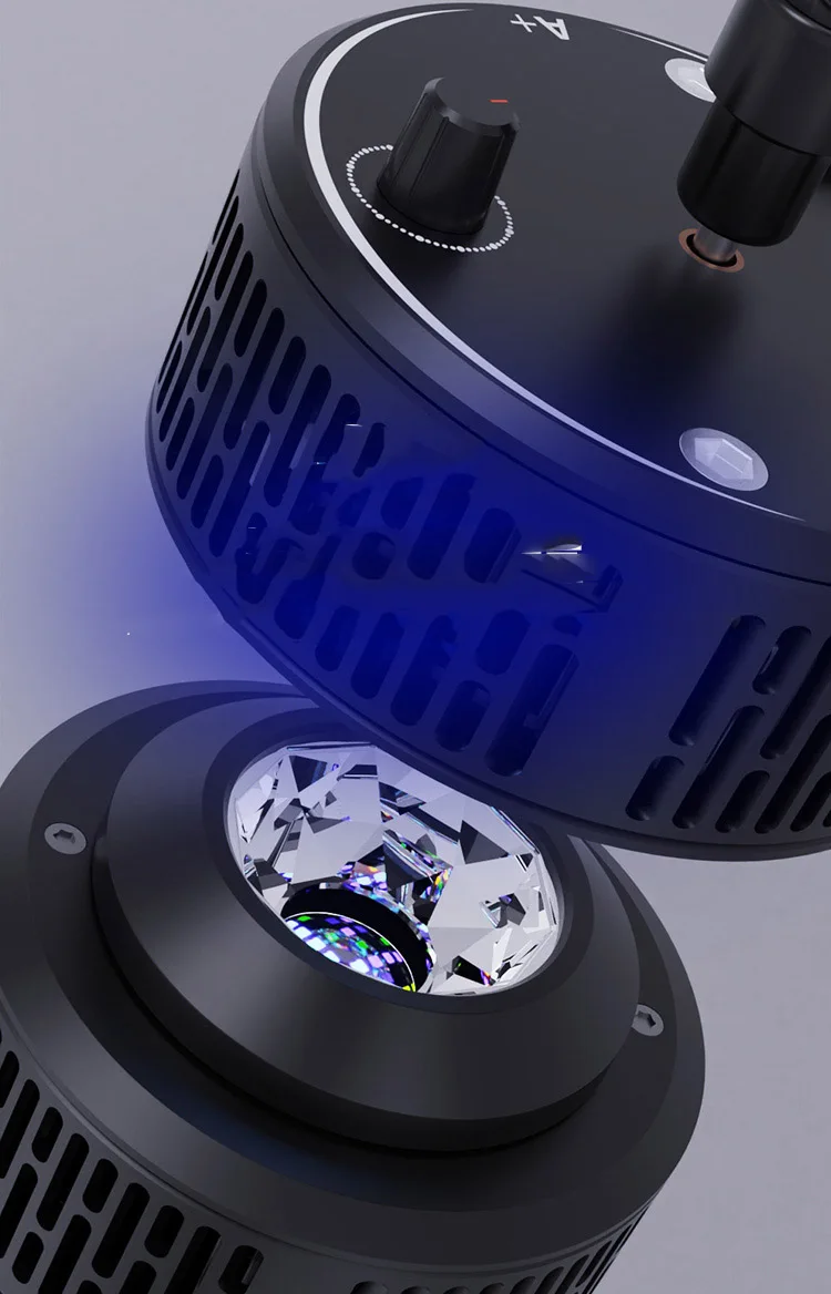 Senzeal M280 Acuario Luz LED 12W 24 LED Fish Tank Clip en la luz para 8-15  pulgadas pecera Planta Blanco Azul Iluminación