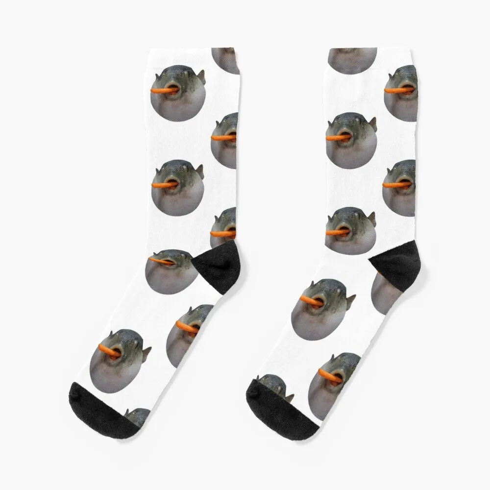 Puffer fish Meme Socks new in's Non-slip Socks Man Women's