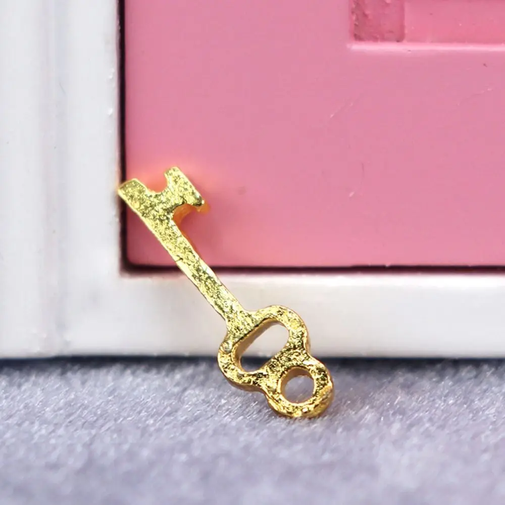 Trendy Miniature 1:12 Dollhouse Metal Door Knocker DIY Shooting Props Doll House Furniture Accessories Decor Toy Children