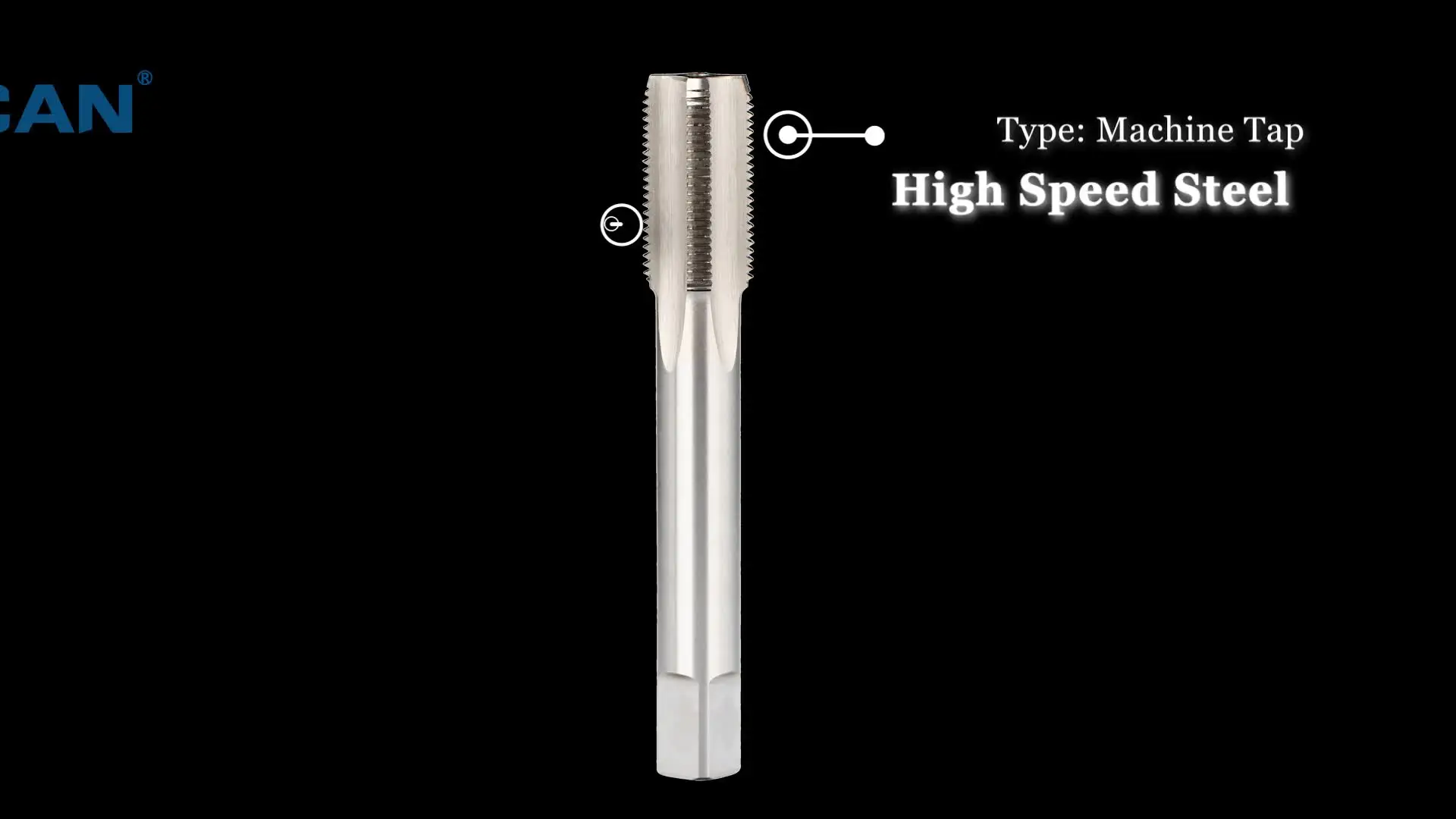 1/2-36 UNEF HSS Machine Tap - Right Hand Plug Tap For Precision Threading - View #11