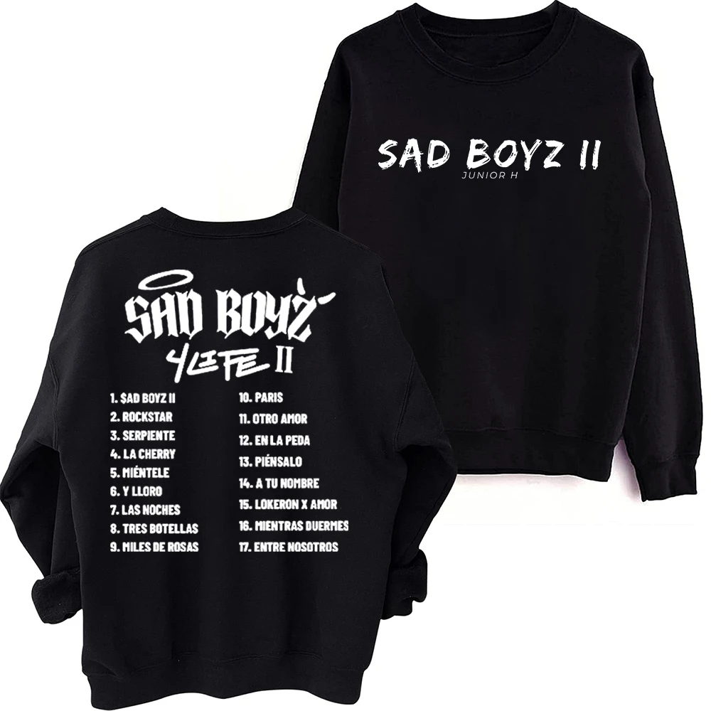 

$ad Boyz 4 Life II Junior H Sweatshirt Harajuku Round Neck Long Sleeve Oversized