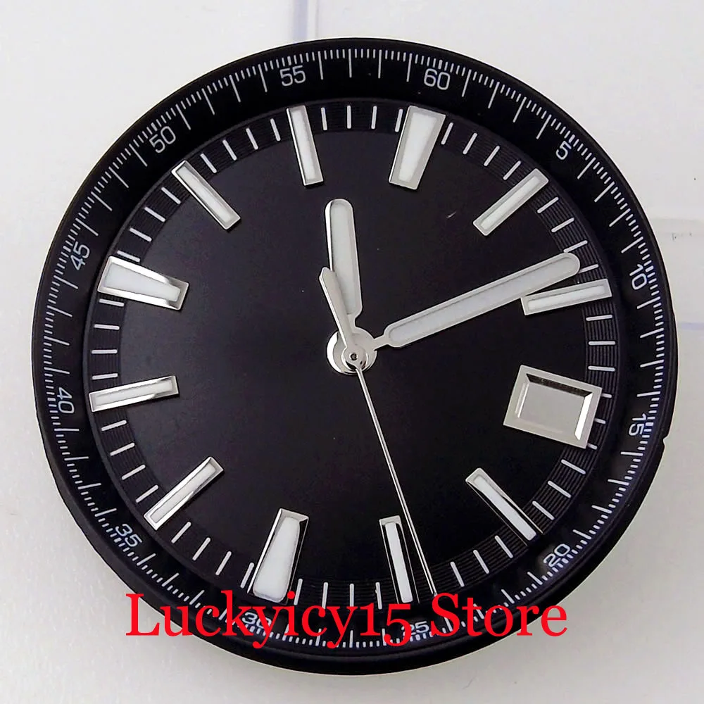 Enhanced Stainless Steel Watch Case with Sapphire Glass Back and Push-Pull Crown, 41MM
