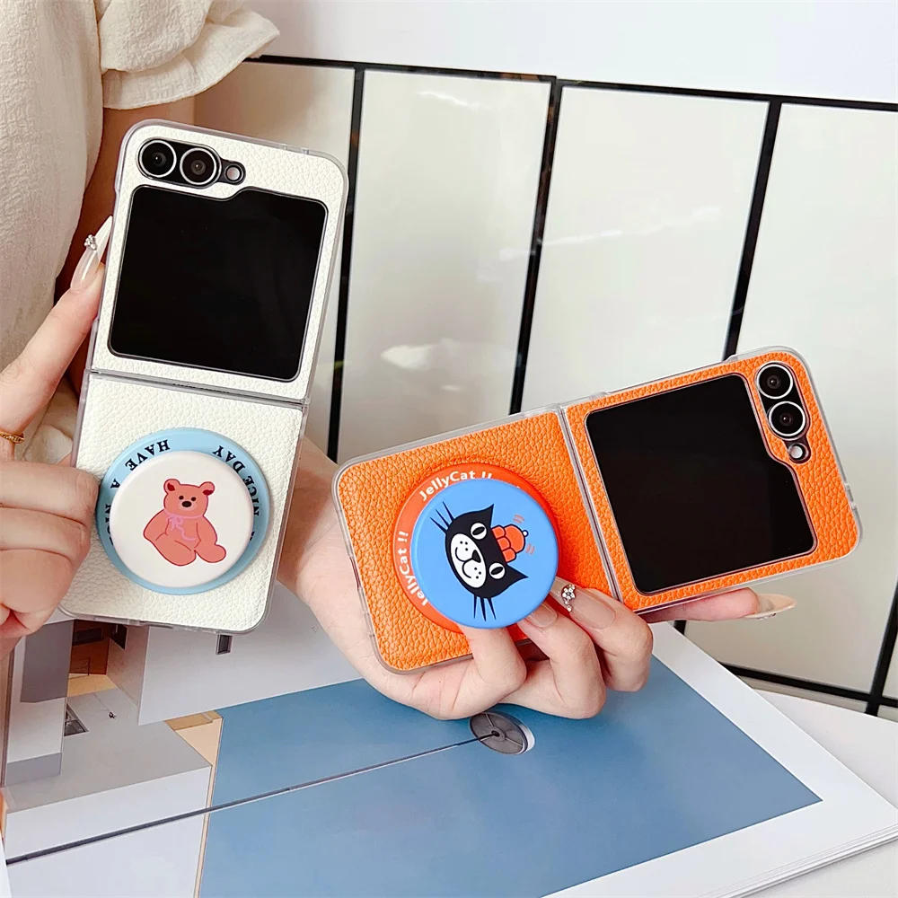 Magnetic Bracket Leather Phone Case - Durable Protective Cover